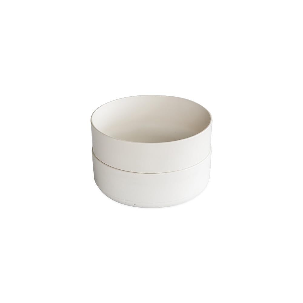 Nordic Ware Soup or Salad Bowl, Set of 2, White, Microwave Safe Polypropylene