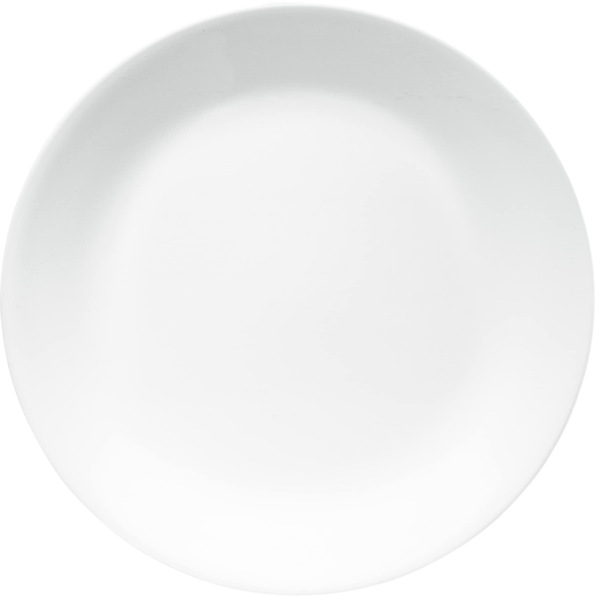 Corelle Vitrelle 4-Pieces 10.25" Glass Dinner Plates Chip & Crack Resistant Glass Dinnerware Set Plates, Winter Frost White