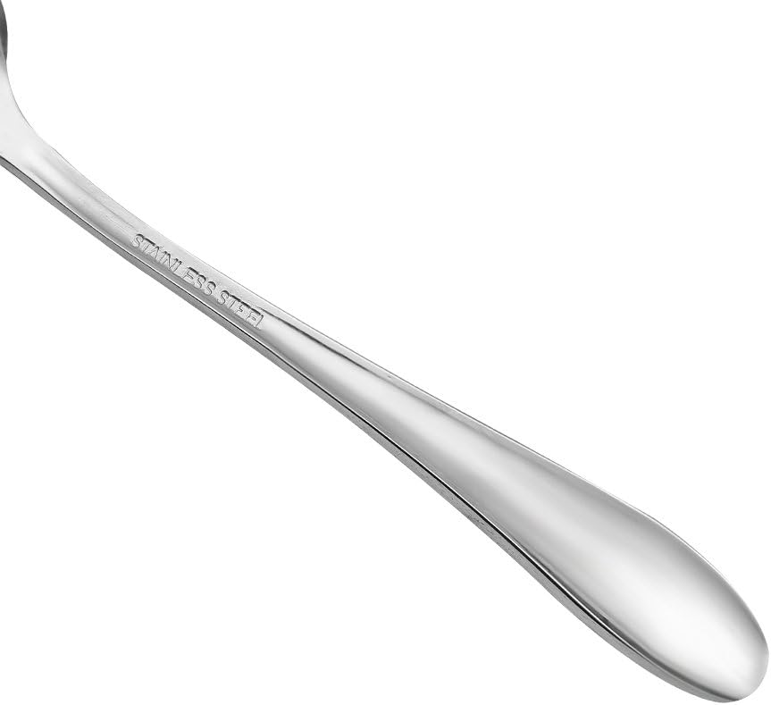 Eslite Large Soup Spoons/Stainless Steel Bouillion Spoons,12-Piece,7.7 Inches