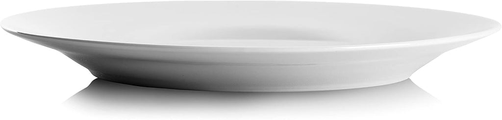10 Strawberry Street 10.5" Catering Round Dinner Plate, Set of 12 , White