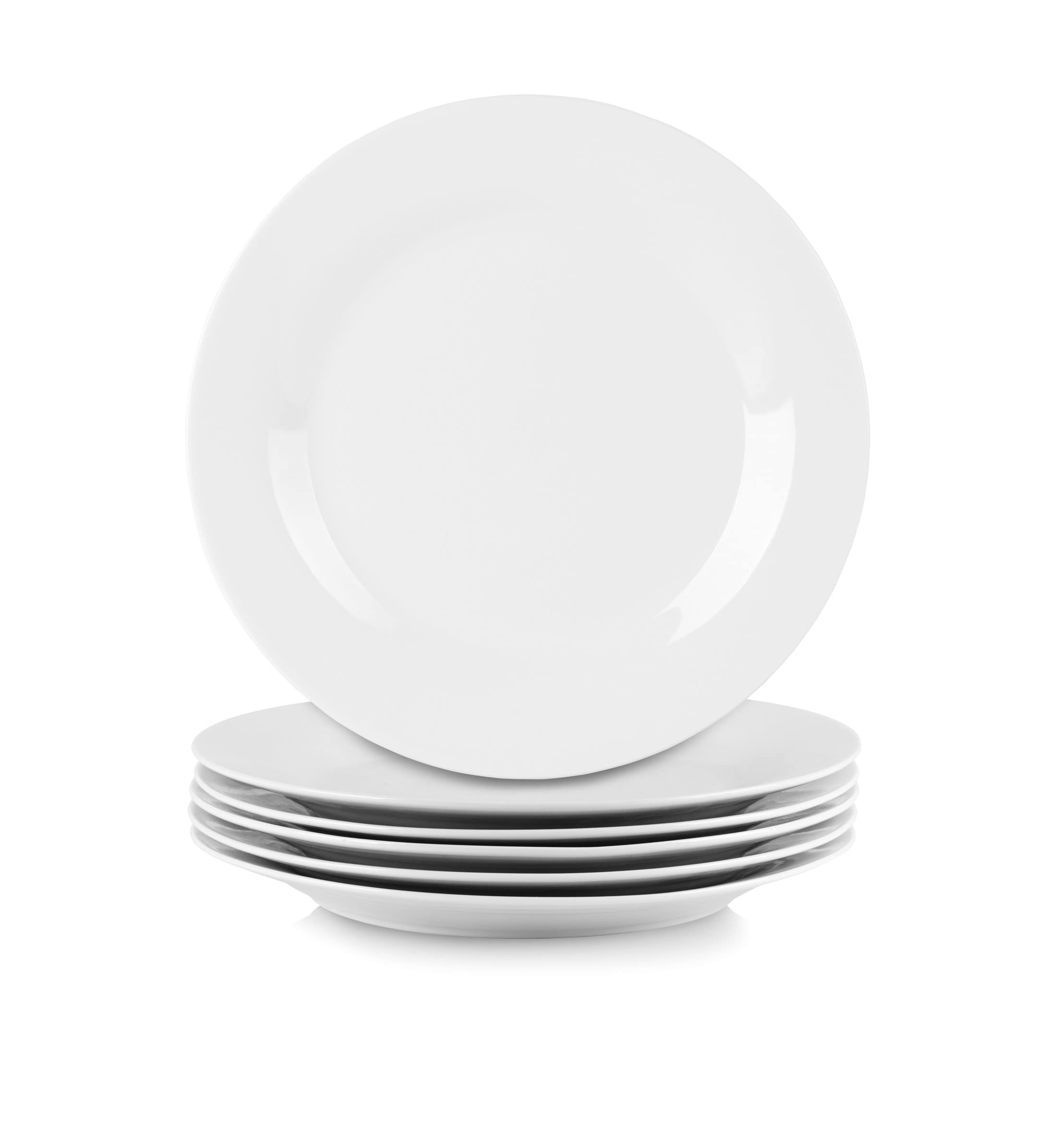 10 Strawberry Street Simply White 10.5" Coupe Dinner Plate, Set of 6