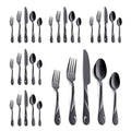 Gold Stainless Steel Flatware Set for 8, 40-Piece Silverware Set | Shiny Gold Metal Cutlery Set, Rust-Resistant, Include Spoon, Fork and Knife Set, Dishwasher Safe, for Dinner/Parties/Banquets