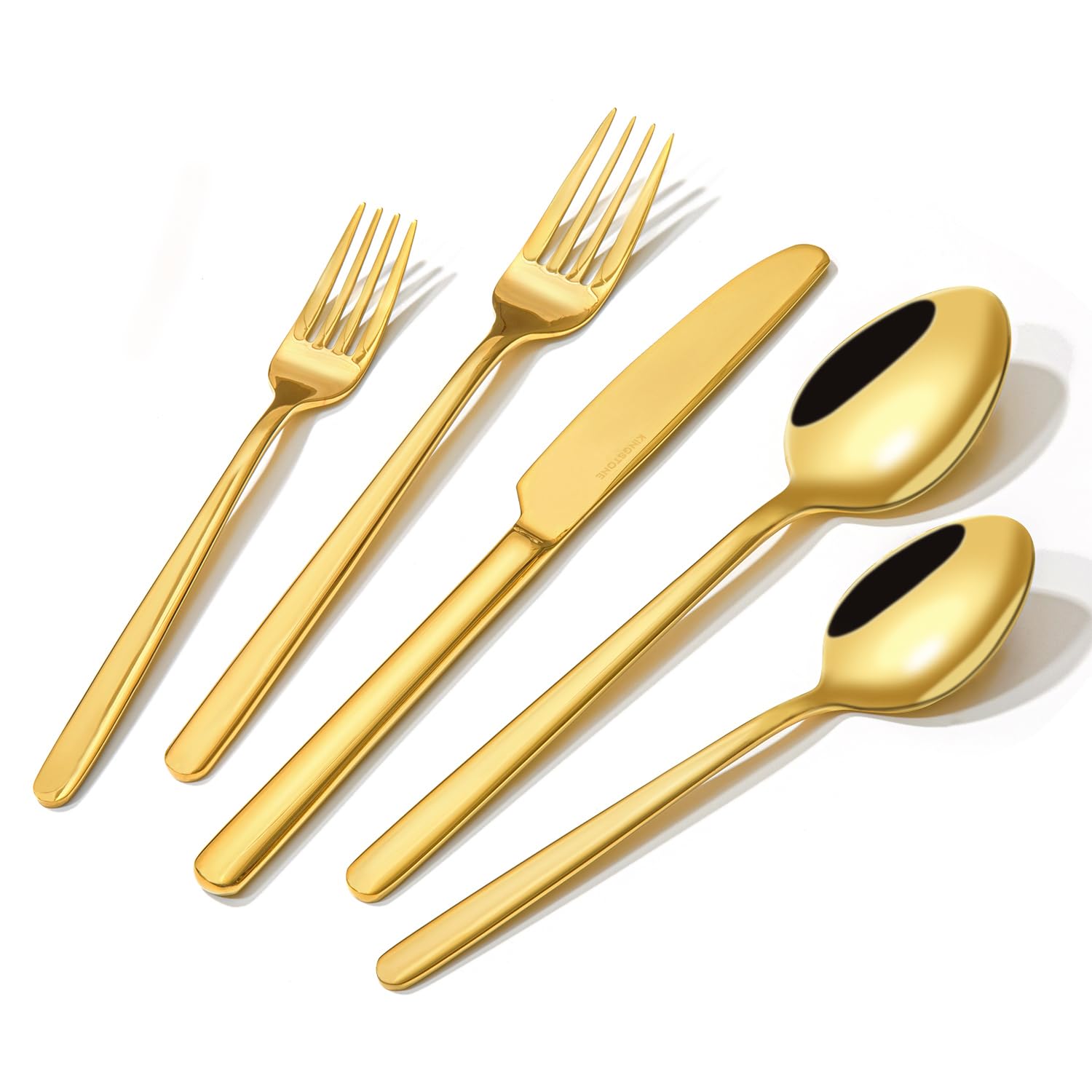 24-Piece Silverware Set with Steak Knives, Flatware Set for 4, 18/10 Stainless Steel Tableware Cutlery Set for Home Restaurant, Mirror Finish,Modern Design