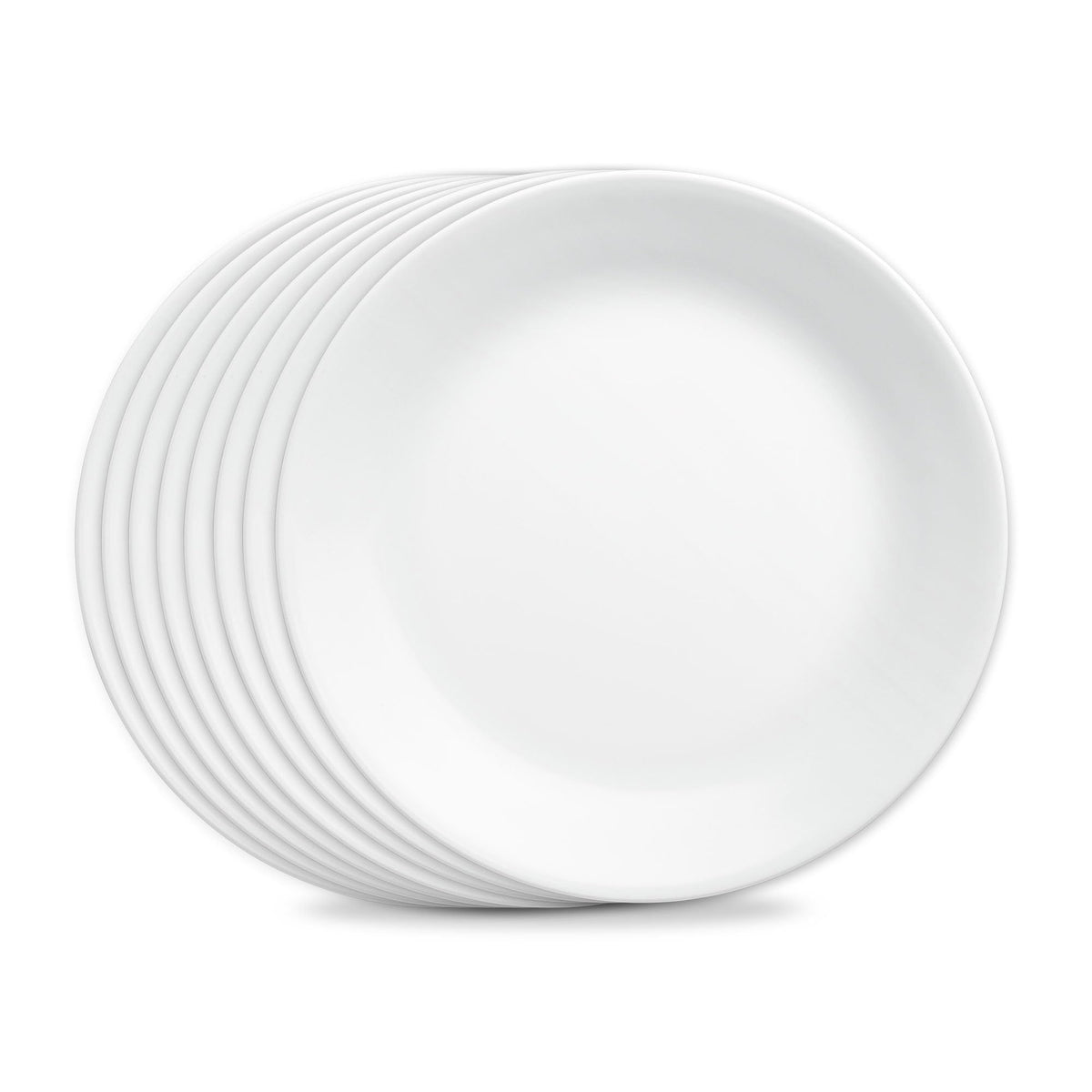 Corelle Vitrelle 28-oz Soup/Cereal Bowls Set of 6 Chip & Crack Resistant Dinnerware Bowls for Soup, Ramen, Cereal and More, Triple Layer Glass, Winter Frost White