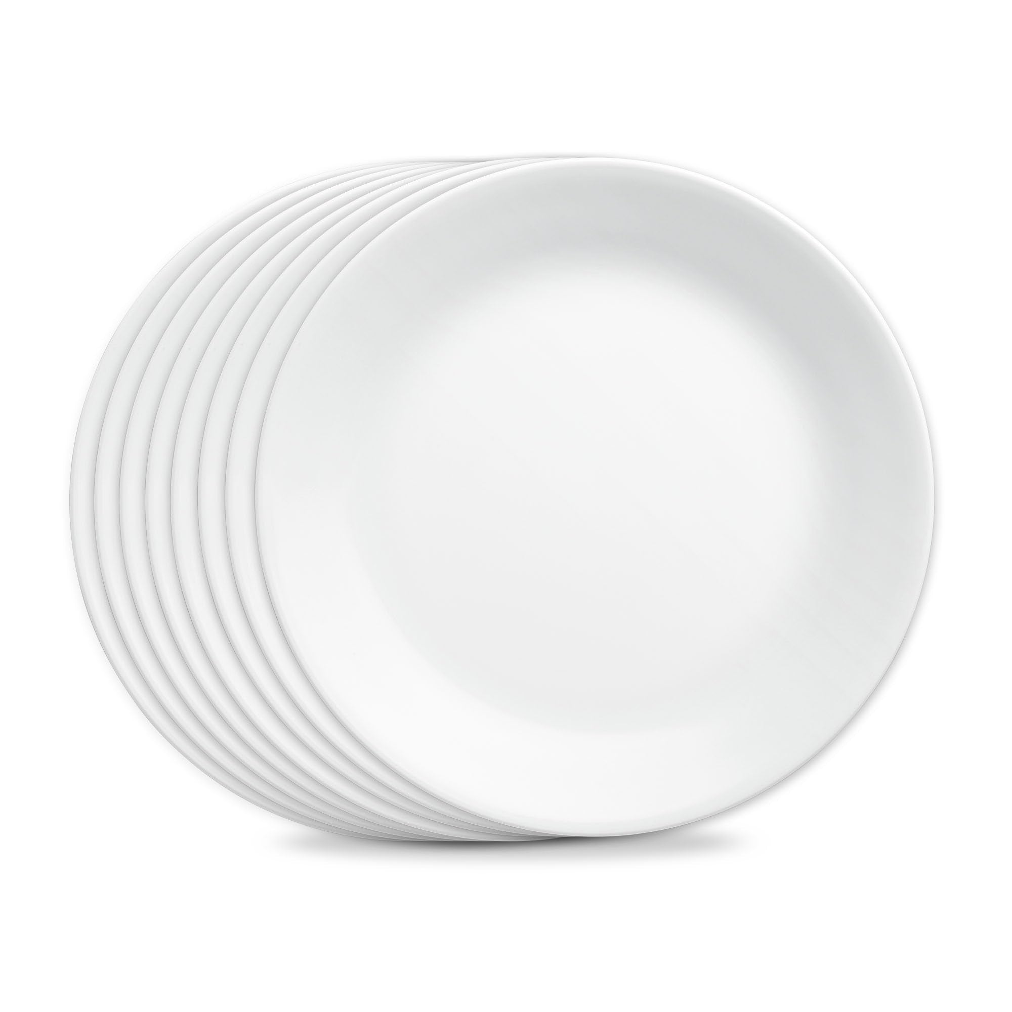 Corelle Vitrelle 6-Piece Soup/Cereal Bowl Set Triple Layer Glass and Chip Resistant, 18-Oz Lightweight Round Bowls, Winter Frost White