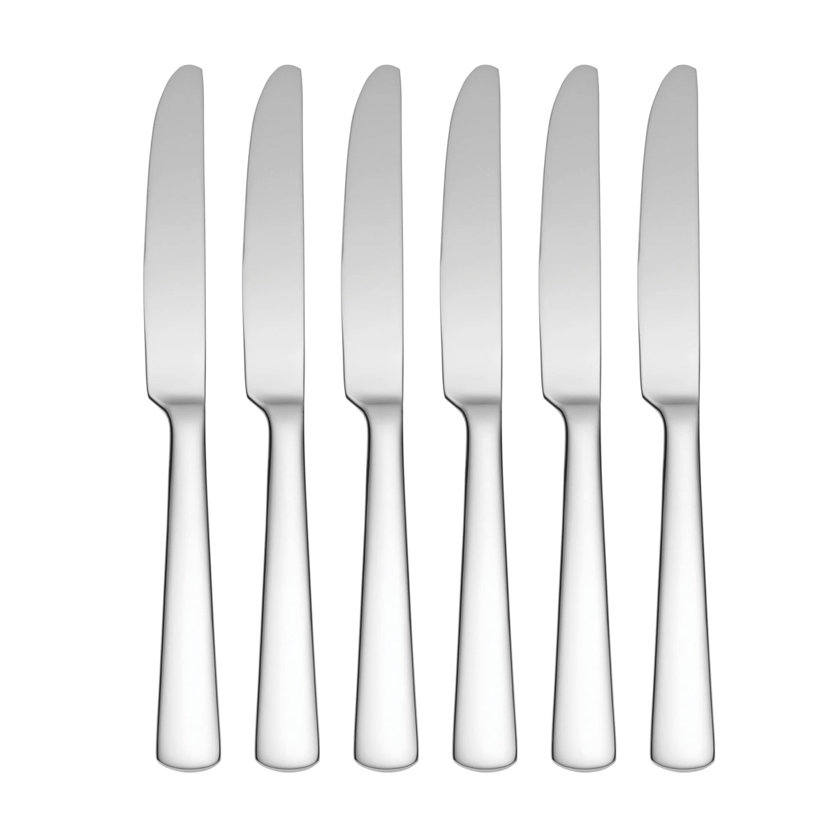 Oneida Aptitude Soup Spoons Silverware Set for 6, Flatware | 18/0 stainless steel, mirror finish | 6.7 inch length | dishwasher safe, cutlery set, utensil set, gift