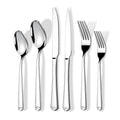24 Piece Silverware Set for 4, Prendcyx Stainless Steel Flatware Set with Steak Knives, Food-Grade Tableware Cutlery Set Includes Forks Spoons Knives, Mirror Polished, Dishwasher Safe