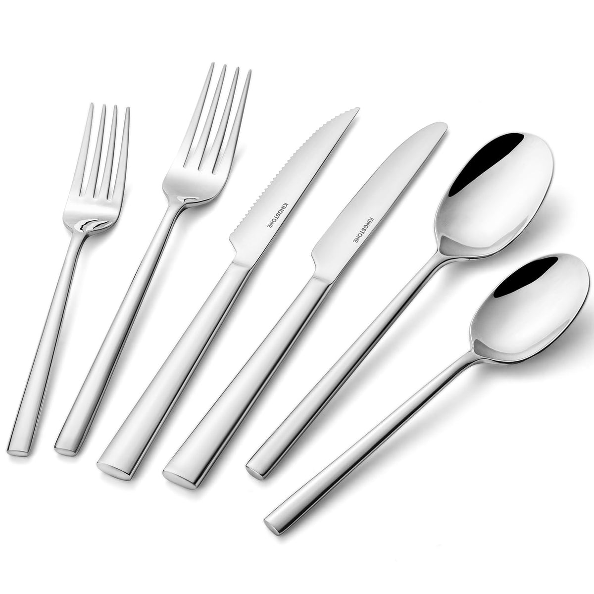 Silverware Set, 40-Piece Forged Flatware Cutlery Set Premium Stainless Steel, Service for 8, for Home, Wedding, Party,Gift, Mirror Polished and Dishwasher Safe