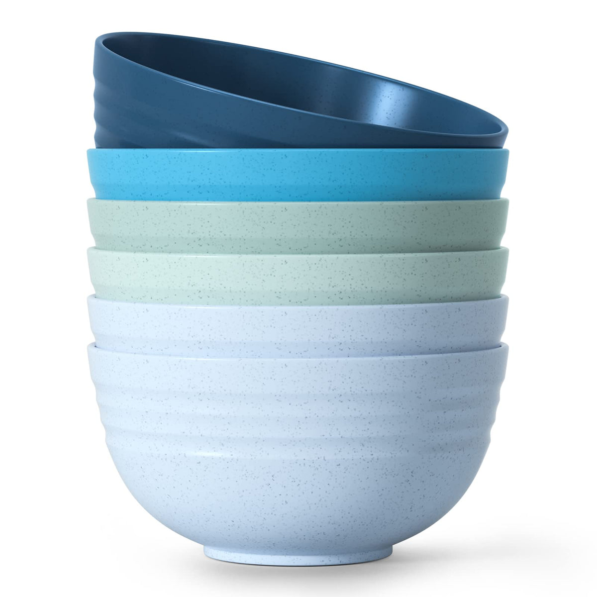 Unbreakable Cereal Bowls 25 OZ Microwave and Dishwasher Safe BPA-Free Bowl Dessert Bowls for Serving Soup, Oatmeal, Pasta and Salad [Set of 6]