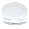 Amazon Basics Melamine Dinner Plates for Restaurants and Home, Dishwasher Safe, BPA Free, Break and Crack Resistant, 10.5", White, 6-Piece Set