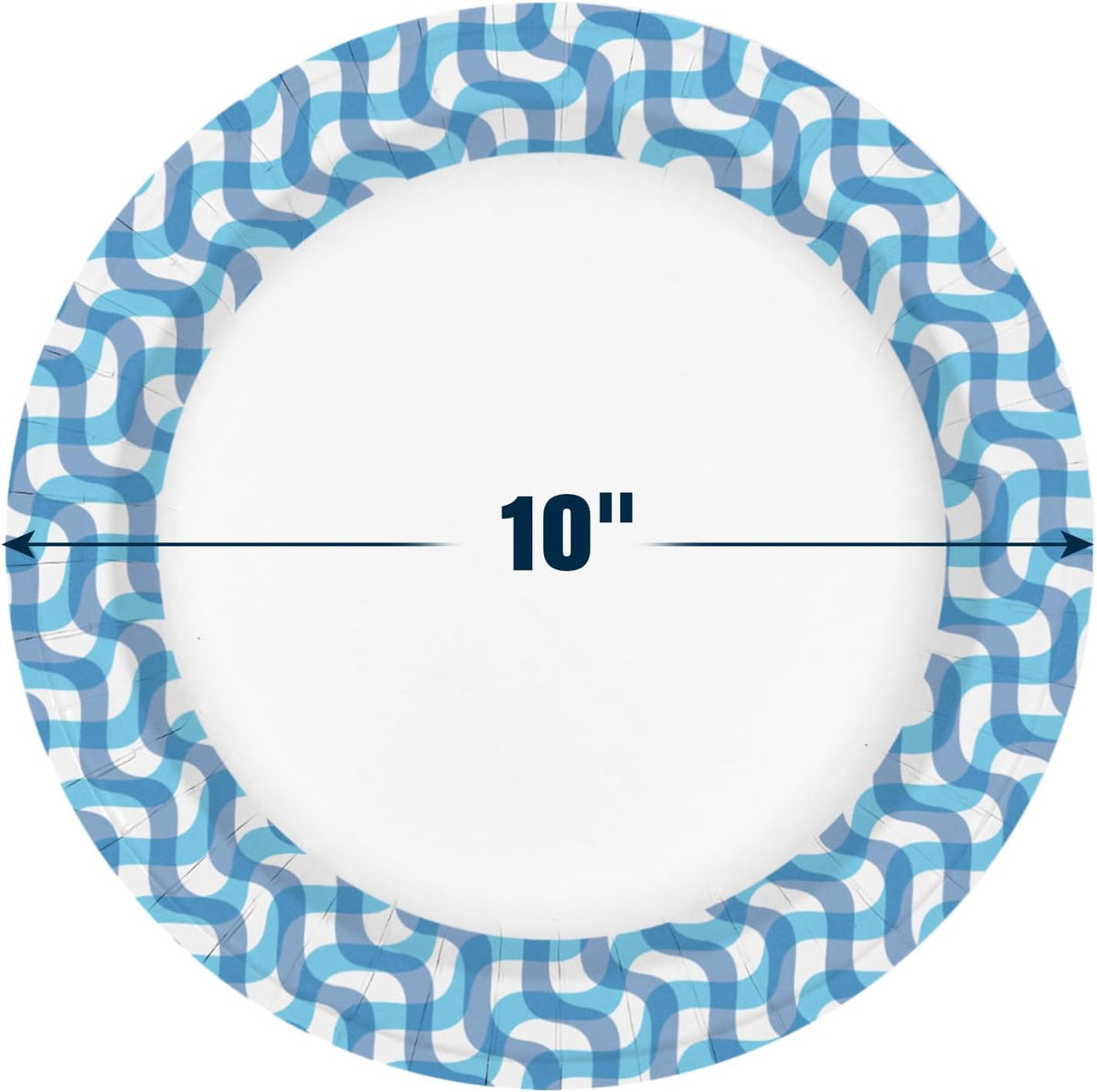 Ginkgo Paper Plates 10 inch Bulk 300 Count | Thickened Disposable Plates Large Heavy Duty Dinner Paper Plates for Holiday, Party, Picnic and Everyday Use