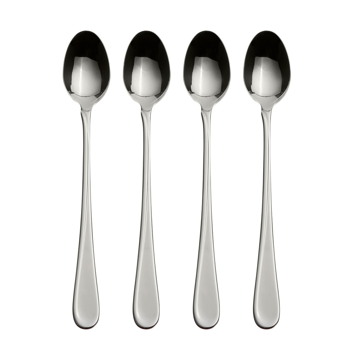 Oneida Flight Dinner Spoons Silverware Set for 4, Flatware | 18/0 stainless steel, mirror finish | dishwasher safe | great for soup or everyday dining, cutlery set