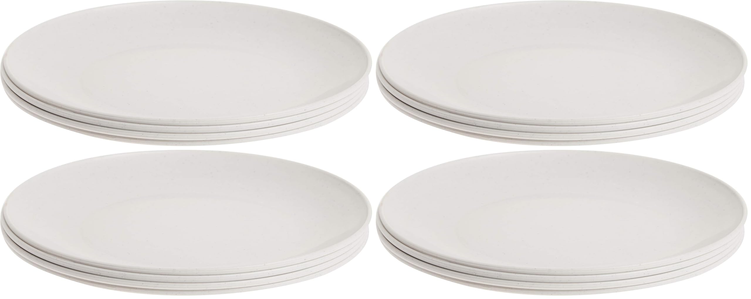 Nordic Ware Polypropylene Plates Microwave Serveware, 10", White