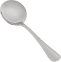Winco 7 1/4" Stainless Steel Bouillon Spoon, Extra Heavyweight (Set of 12) | Dishwasher safe, Restaurant service, Great for Soup, Broth, Noodles and Tasting Service