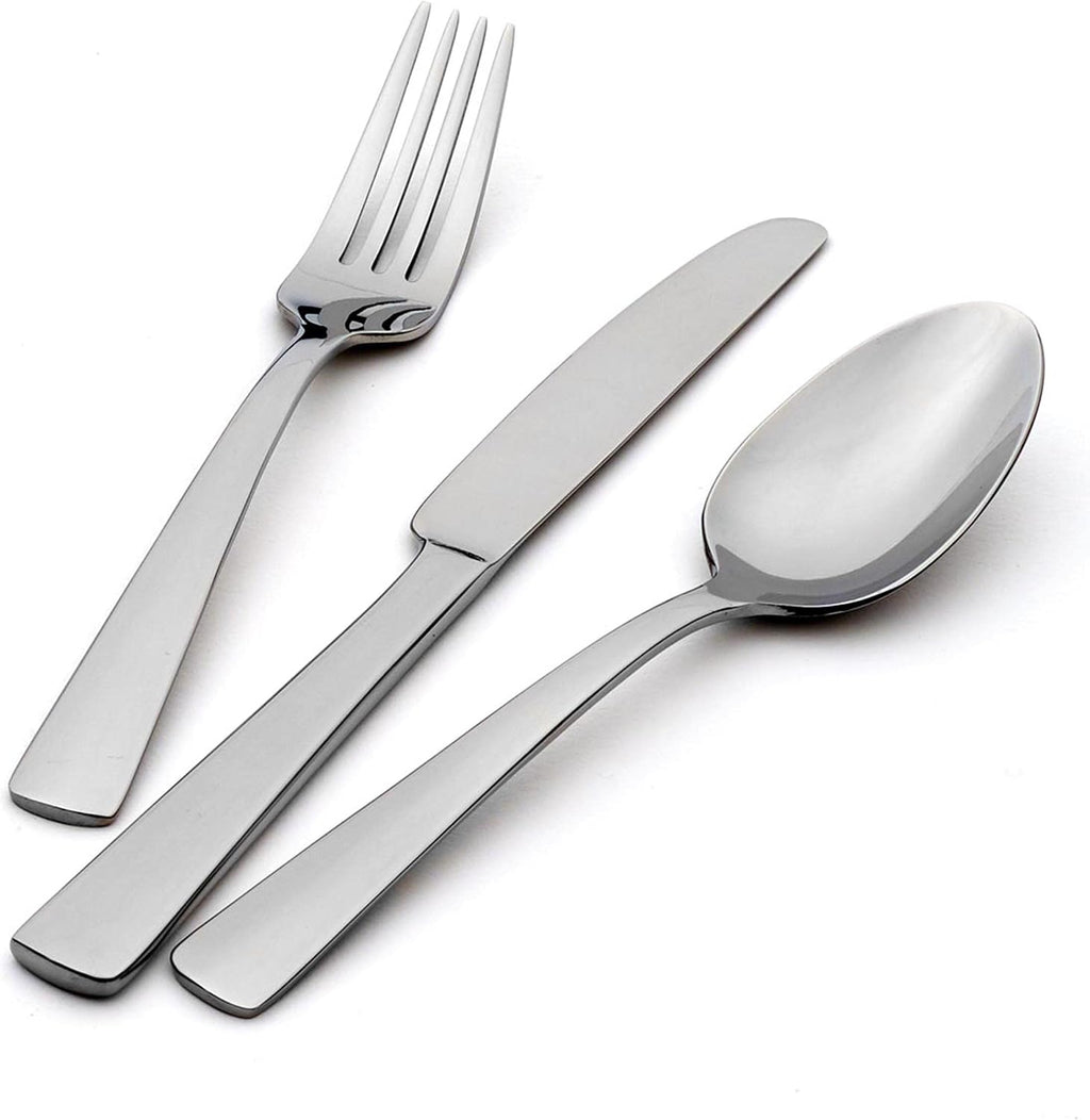Oneida Aptitude Soup Spoons Silverware Set for 6, Flatware | 18/0 stainless steel, mirror finish | 6.7 inch length | dishwasher safe, cutlery set, utensil set, gift