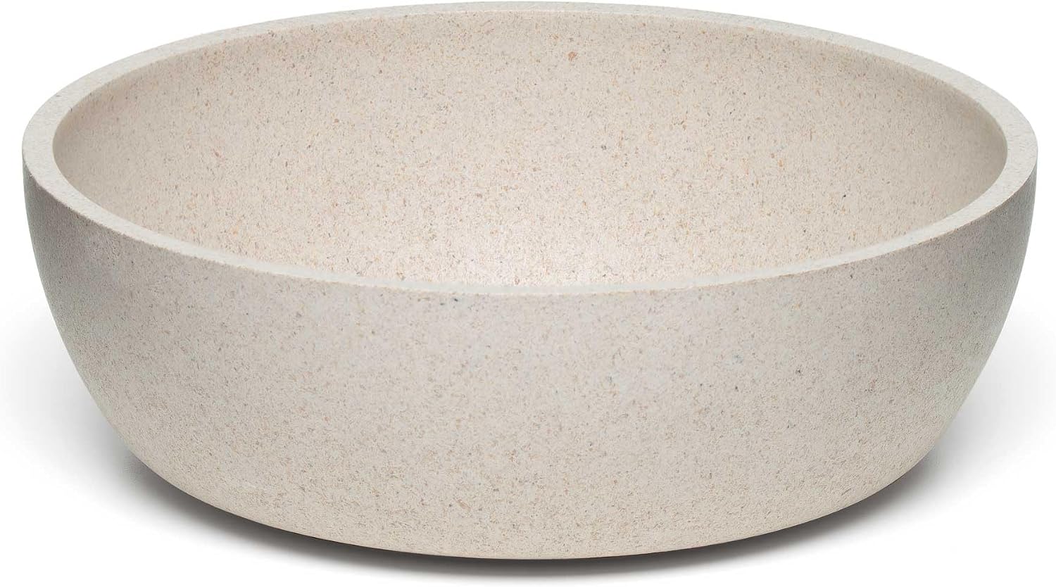 Loving Pets - Dolce Bamboo - Eco-Friendly Pet Bowls & Dishes for Dog, Cats, Puppy Food and Water Bowl -Sustainable and Dishwasher Safe, Made with Real Bamboo (Medium, Oat-Beige)