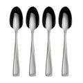 Oneida Moda Soup Spoons Silverware Set for 4, Flatware | mirror finish, dishwasher safe | great for soup, cutlery set, utensil set, rust resistant, kitchen essentials