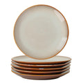 White Dinner Plates Set of 6, 10 Inch Ceramic Plates, White Porcelain Dinner Plates for Kitchen, Everyday Use, Microwave & Dishwasher Safe, 25.4Cm