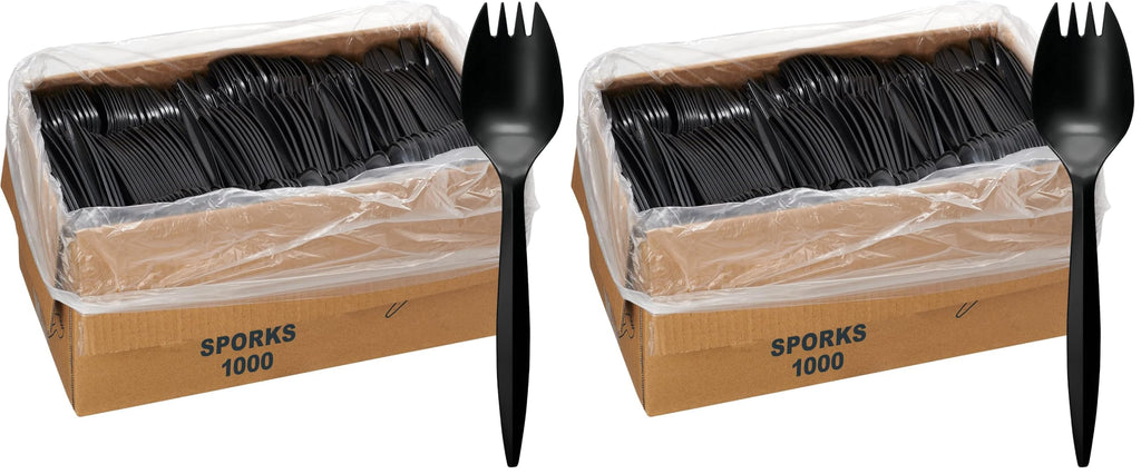 1,000 Plastic Disposable Soup Spoons Bulk White Medium Weight Disposable Silverware Plastic Cutlery Spoons