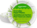 Amazon Basics Everyday Paper Plates, 10 Inch, Disposable, 150 Count, Packaging May Vary