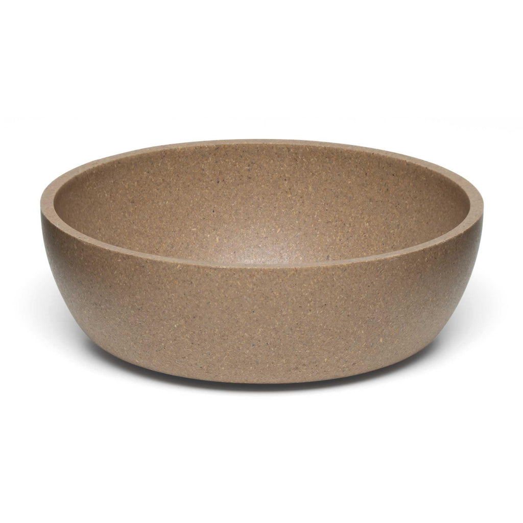 Loving Pets - Dolce Bamboo - Eco-Friendly Pet Bowls & Dishes for Dog, Cats, Puppy Food and Water Bowl -Sustainable and Dishwasher Safe, Made with Real Bamboo (Medium, Oat-Beige)