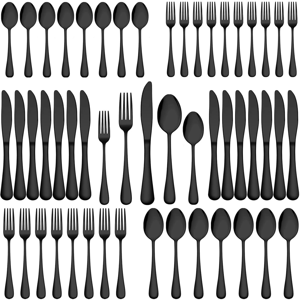 Wildone 20-Piece Silverware Set, Stainless Steel Flatware Cutlery Set Service for 4, Tableware Eating Utensils Include Knife/Fork/Spoon, Mirror Polished, Dishwasher Safe