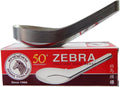 Zebra Thai Chinese Asian Stainless Steel Rice Soup Spoon (12 Pack), Silver