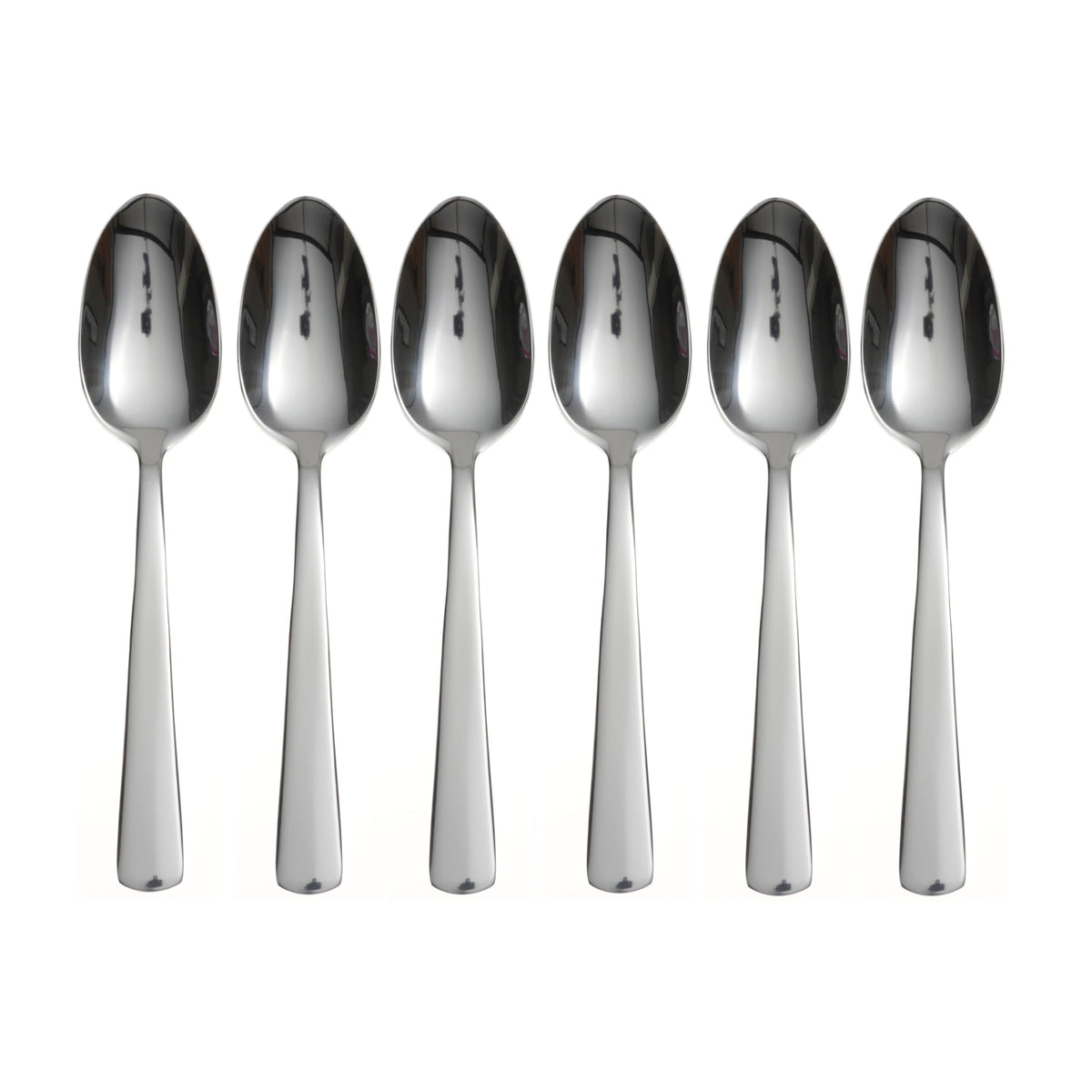 Oneida Aptitude Soup Spoons Silverware Set for 6, Flatware | 18/0 stainless steel, mirror finish | 6.7 inch length | dishwasher safe, cutlery set, utensil set, gift