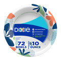 Dixie Small Paper Bowls, 10 Oz, 280 Count (8 packs of 35 bowls), Microwave-Safe, Soak-Proof, Disposable Bowls Great For Snacks, Dessert, And Light Lunch Meals