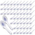 Hushee 100 Pcs Asian Soup Spoon Large Chinese Noodle Ramen Reusable Japanese Pho Spoon Bulk with Hook for Home Restaurant