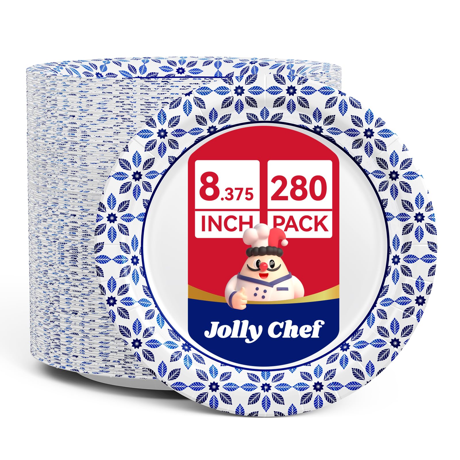 10 inch Disposable Paper Plates 140 Count, Soak Proof, Cut Proof, Heavy Duty Paper Plates for Everyday Use