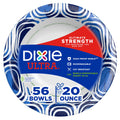 Dixie Ultra, Large Paper Bowls, 20 Oz, 150 Count (6 packs of 25 bowls), Microwave Safe, Compostable, Disposable Bowls Great For Breakfast, Lunch, And Dinner Meals