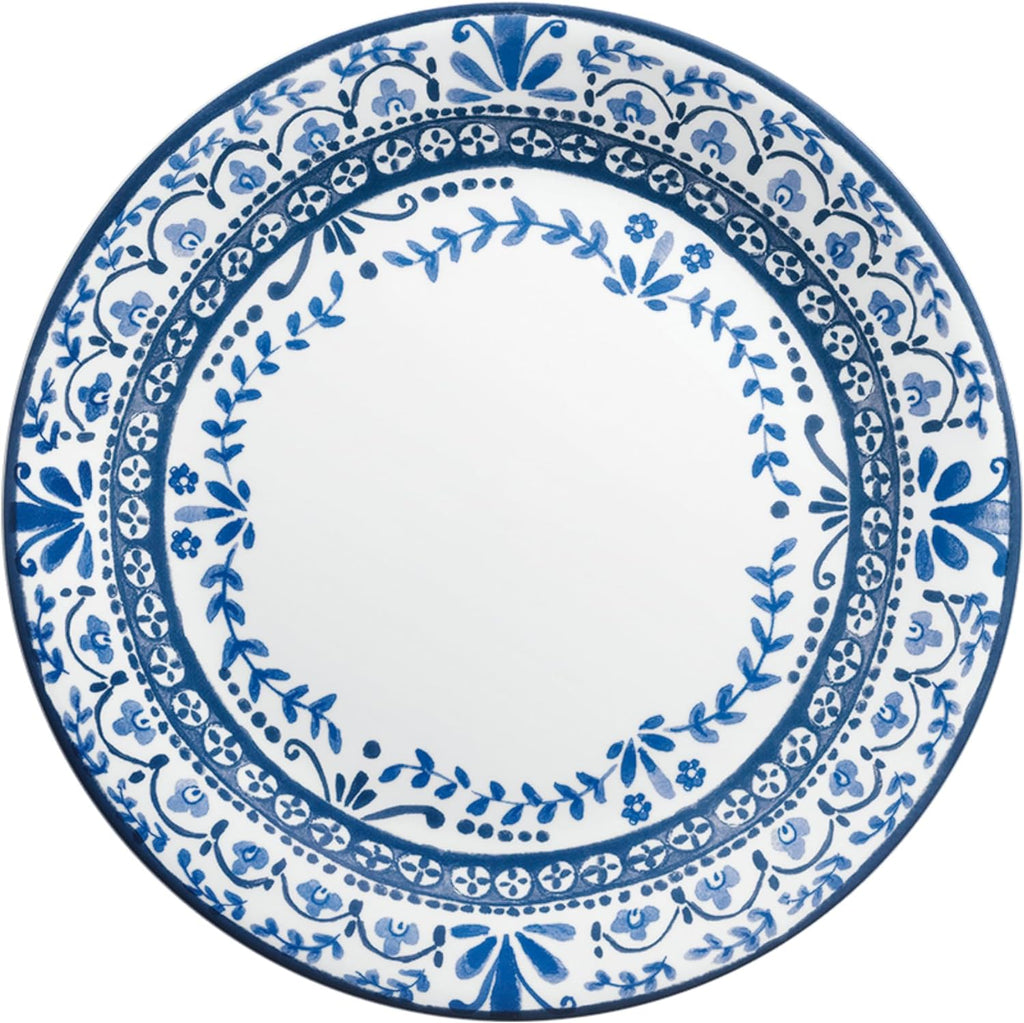 Corelle Vitrelle 6 PIECE Dinner Plates Set Triple Layer Glass and Chip Resistant, Lightweight Round Plates, Portofino