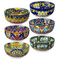 vancasso SIMI 28 oz Cereal Bowls Set of 6, Bohemian Ceramic Soup Bowls | For Pasta, Salad, Ramen, Fruit Serving, Dishwasher and Microwave Safe, Porcelain, Chip-Resistant, Decorative Bowls