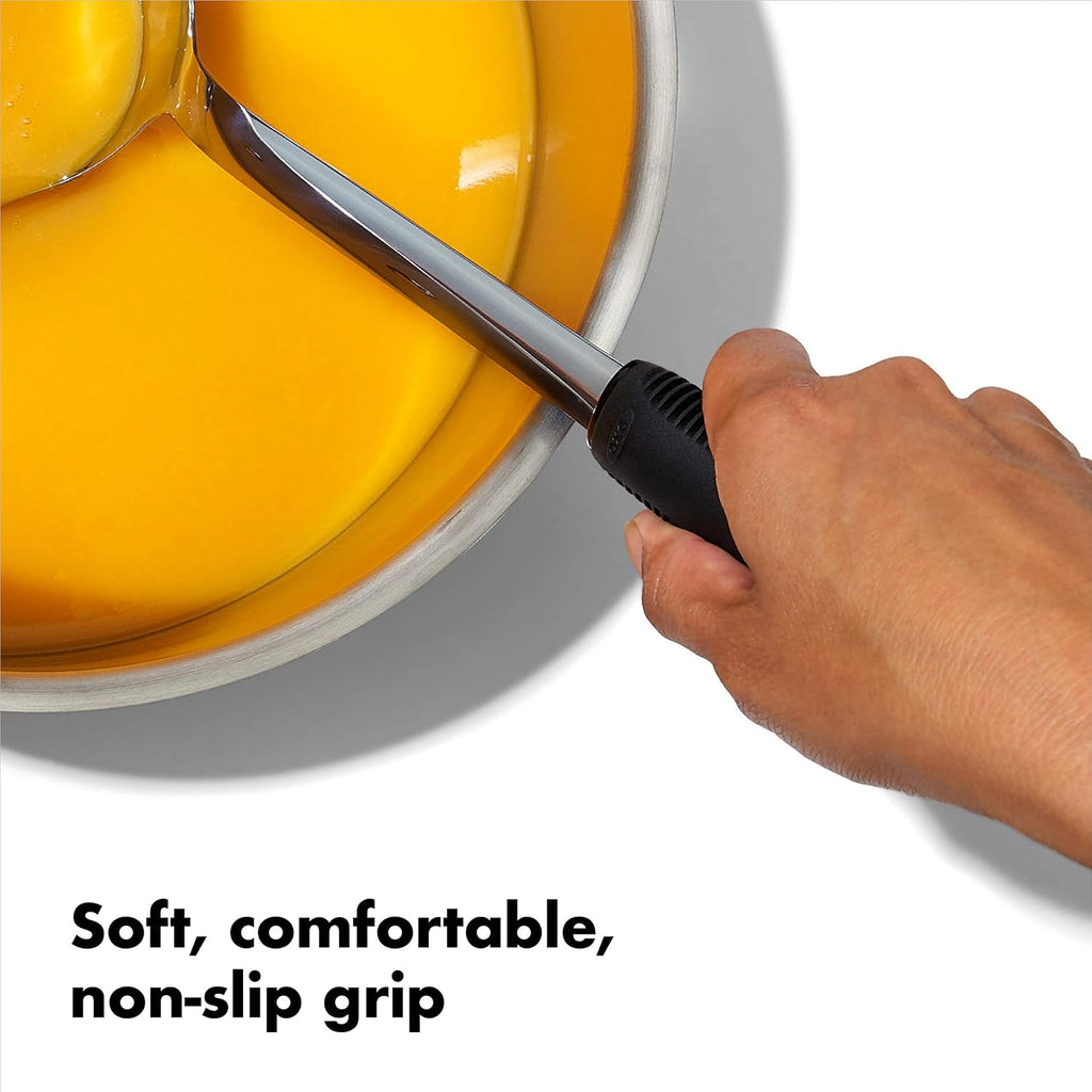 OXO Good Grips Stainless Steel Soup Ladle with Pour Spout | Comfortable Non-Slip Handle, Drip-Free Pour Spout, Dishwasher Safe, Soups, Stews, Sauces, Everyday Cooking